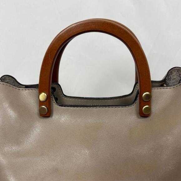 Joy Susan Vegan Leather Wooden Handle Small Purse - Picture 3 of 7